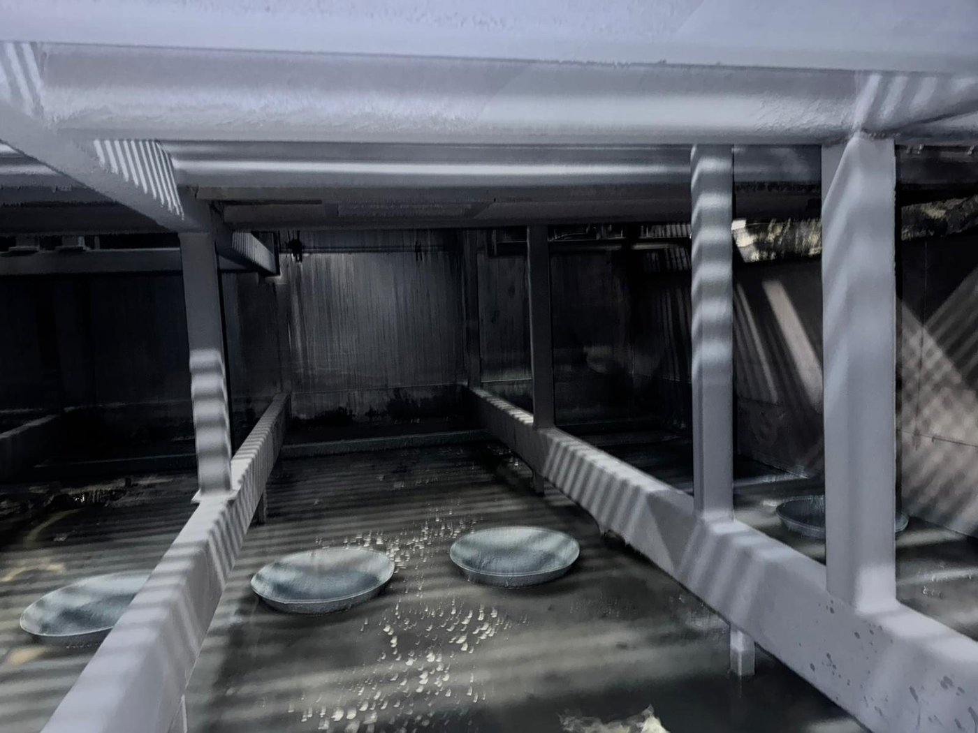 Process pit and equipment cleaning